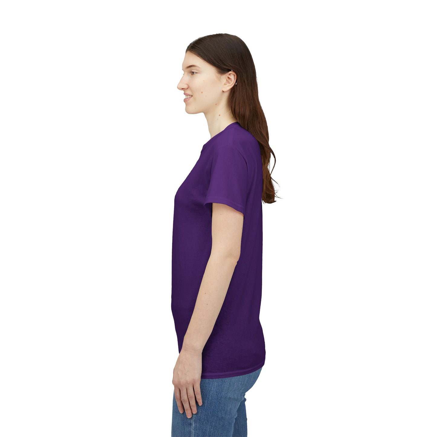 Women’s Vibrant Purple Heavy Cotton Tee - Comfortable Casual Wear