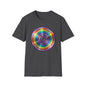 Retro Rainbow CD- Vinyl Record T-Shirt