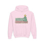 Kids youth Merry Christmas Hoodie — Pastel Tree Holiday Pullover