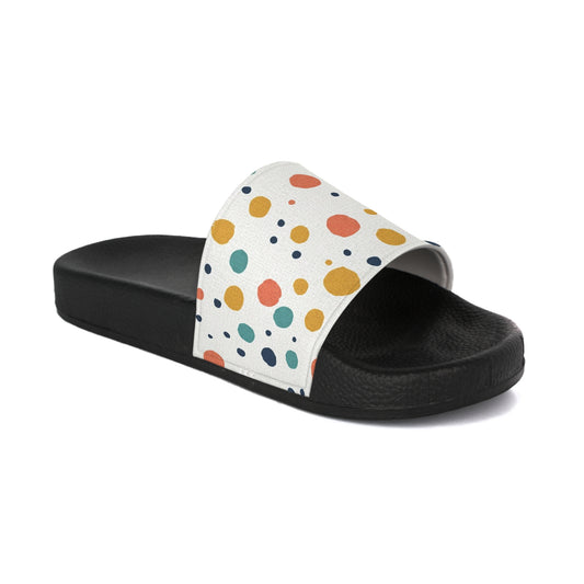Women's Slide Sandals Delicate Polka Dot Mix / Varied Circles