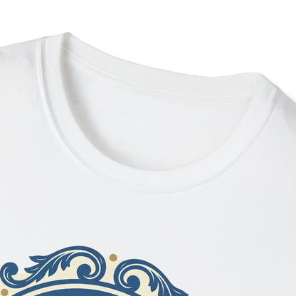 Vintage Blue Rococo Smartphone Toile -  T-Shirt
