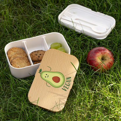 Vegan Avocado Bento Lunch Box - Eco-Friendly Meal Container