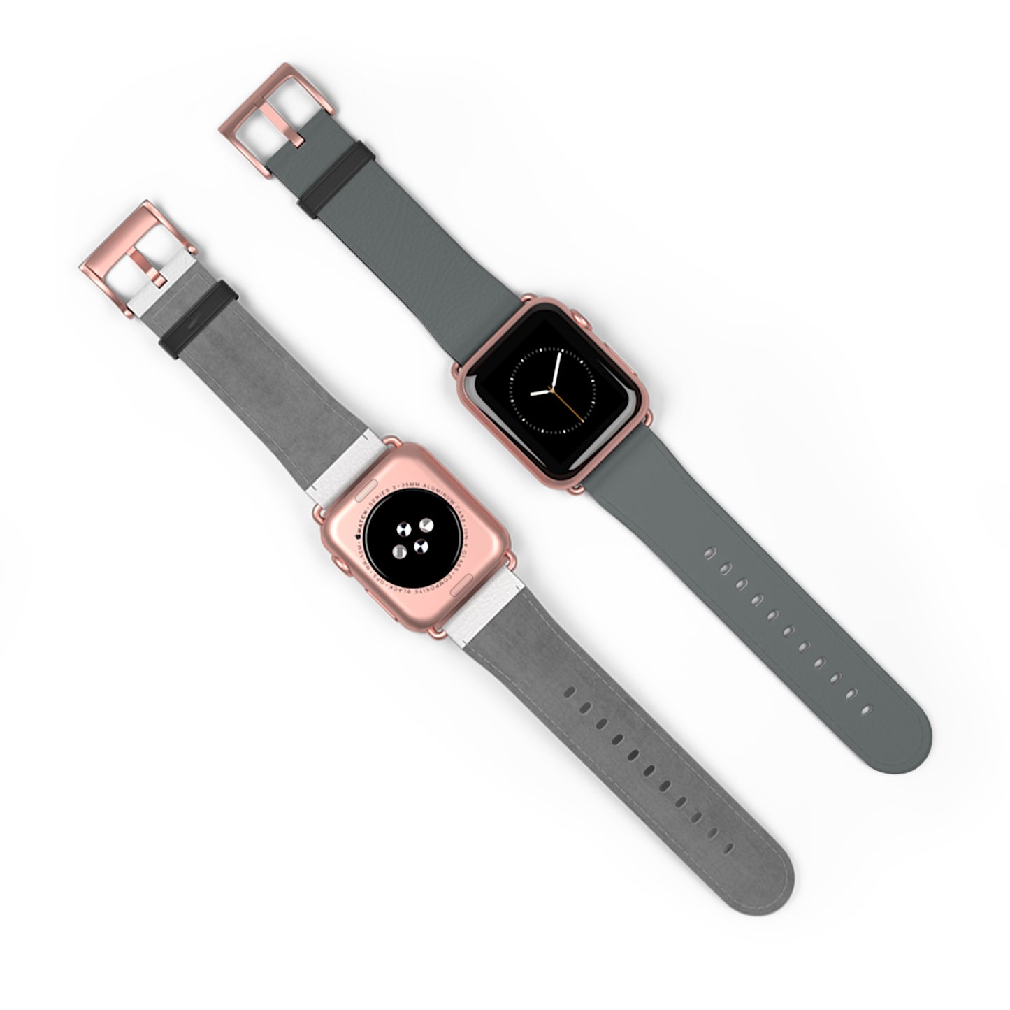 Stylish Gray Silicone Watch Band for Apple Watch - Modern & Comfortable Design