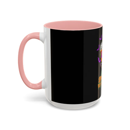 Spooky Skeleton Coffee Mug, Halloween Gift, Caffeinated Mug, Gothic Cup, Unique Drinkware, Perfect for Fall Celebrations