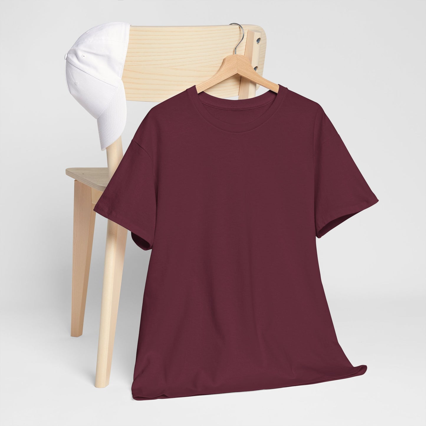 Women’s Casual maroon Heavy Cotton Tee - Perfect for Everyday Comfort