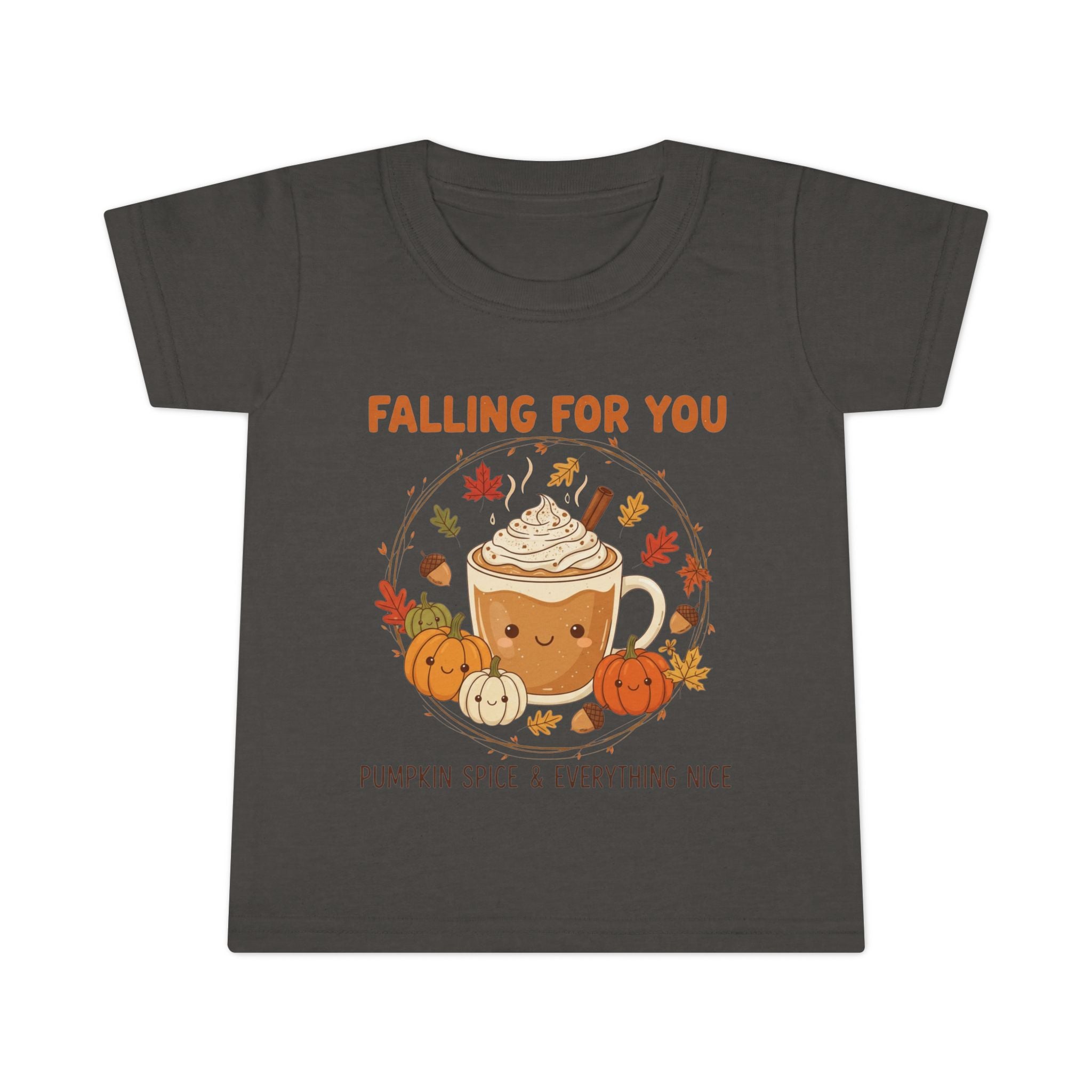 Fall-Themed Toddler T-Shirt, Cute Autumn Tee, Pumpkin Spice Fun, Thanksgiving Outfit, Seasonal Kids Apparel