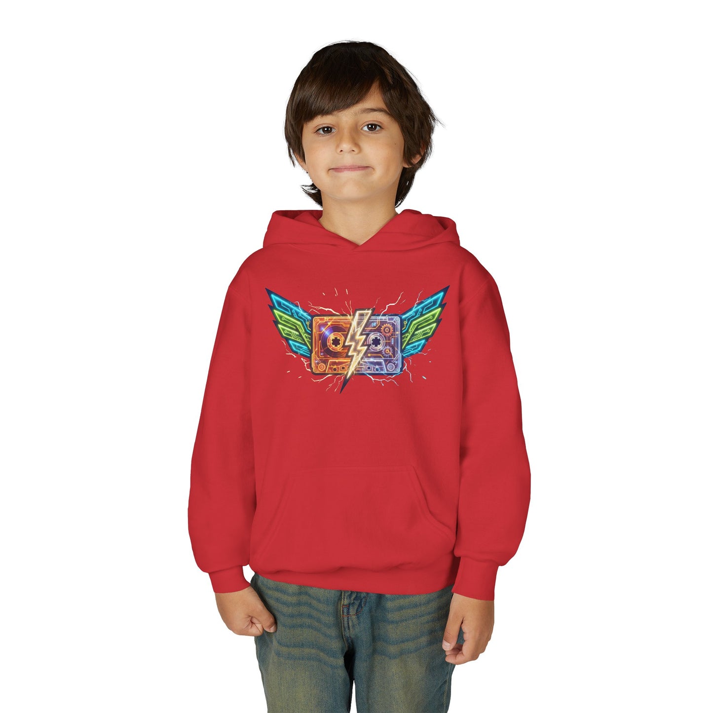 Youth Retro Cassette Wings Hoodie
