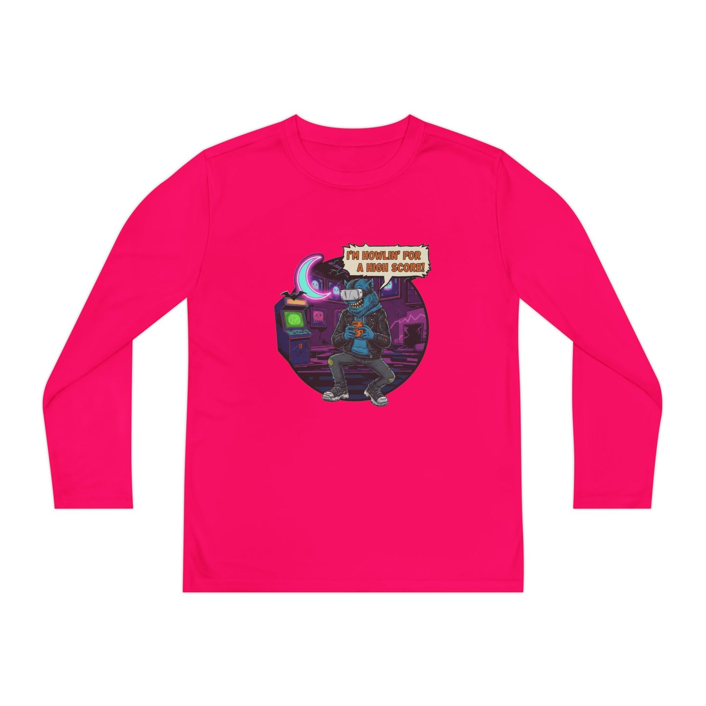 Youth Graphic Long Sleeve Tee - Cool Gamer Vibe, Perfect for Gaming Events, Birthdays, Holidays, Casual Wear, Gift Idea