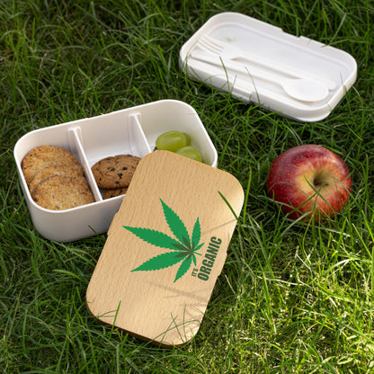 Pot plant Mary Jane style Bamboo Bento Lunch Box - Eco-Friendly Meal Prep Container