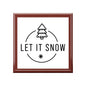 Jewelry Box - 'Let It Snow' Holiday Keepsake Box with Winter Tree Design