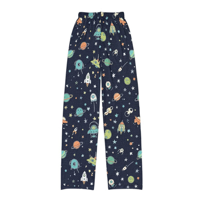 Kids Space Lounge Pants – Cute Rocket & Alien Pajama Bottoms