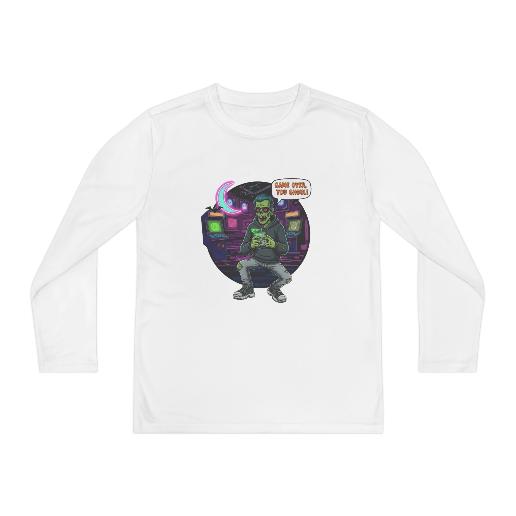 Youth Long Sleeve Tee, Gamer Shirt, Kids Graphic Tee, Halloween Costume Top, Fun Kids Apparel, Birthday Gift for Boys