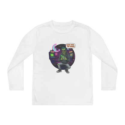 Youth girls Long Sleeve Tee, Gamer Shirt, Kids Graphic Tee, Halloween Costume Top, Fun Kids Apparel, Birthday Gift for Boys