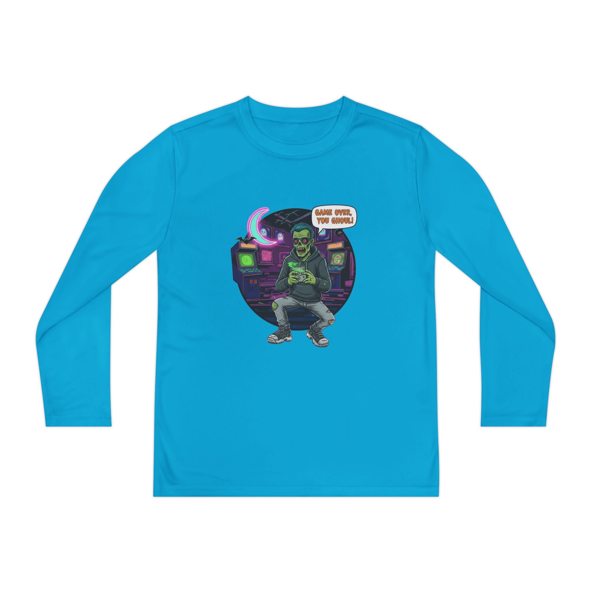 Youth Long Sleeve Tee, Gamer Shirt, Kids Graphic Tee, Halloween Costume Top, Fun Kids Apparel, Birthday Gift for Boys
