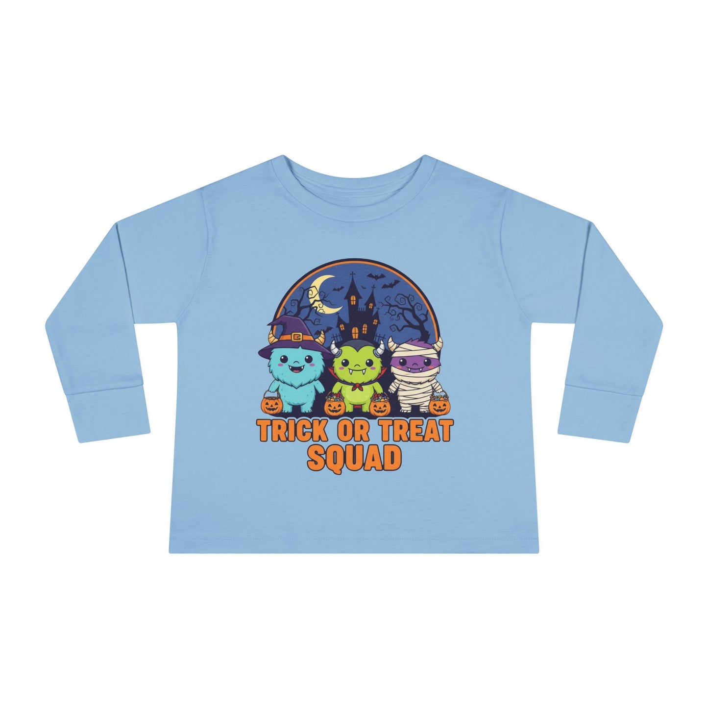 Toddler Halloween Long Sleeve Tee - Trick or Treat Squad, Cute Kids Shirt, Halloween Costume Tee, Toddler Fall Apparel, Kids Halloween [...]