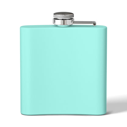 Holiday Poinsettia Flask — 6oz Stainless Steel Christmas Hip Flask (free shipping)