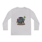 Youth boys Creepy Arcade Collecting Youth Long Sleeve Tee, Kids Gamer Shirt, Halloween Costume, Teen Casual Wear, Fantasy T-Shirt