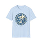 Vintage Blue Rococo Smartphone Toile -  T-Shirt