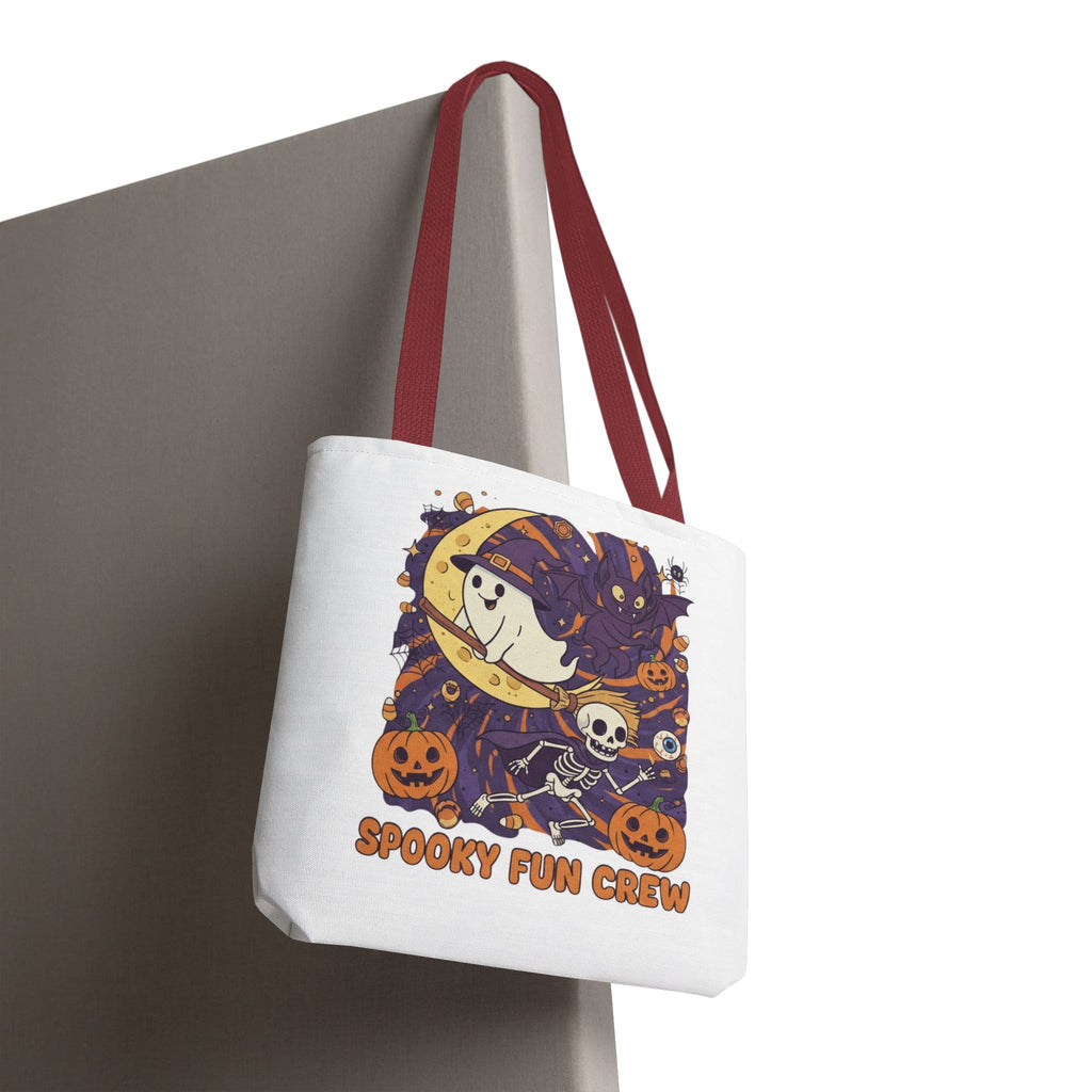 Spooky Fun Crew Halloween Tote Bag, Trick or Treat Bag, Haunted House Accessory, Fall Gift, Party Favor