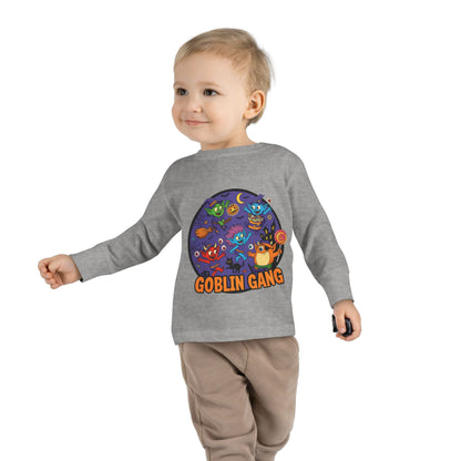 Goblin Gang Toddler Long Sleeve Tee - Fun Kids Shirt, Halloween Outfit, Birthday Gift, Playtime Apparel, Cute Toddler Fashion