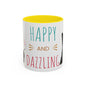 Happy and Dazzling smoking cat Cat Accent Coffee Mug — Cute Black Cat Coffee Cup (11/15oz) (free shipping)