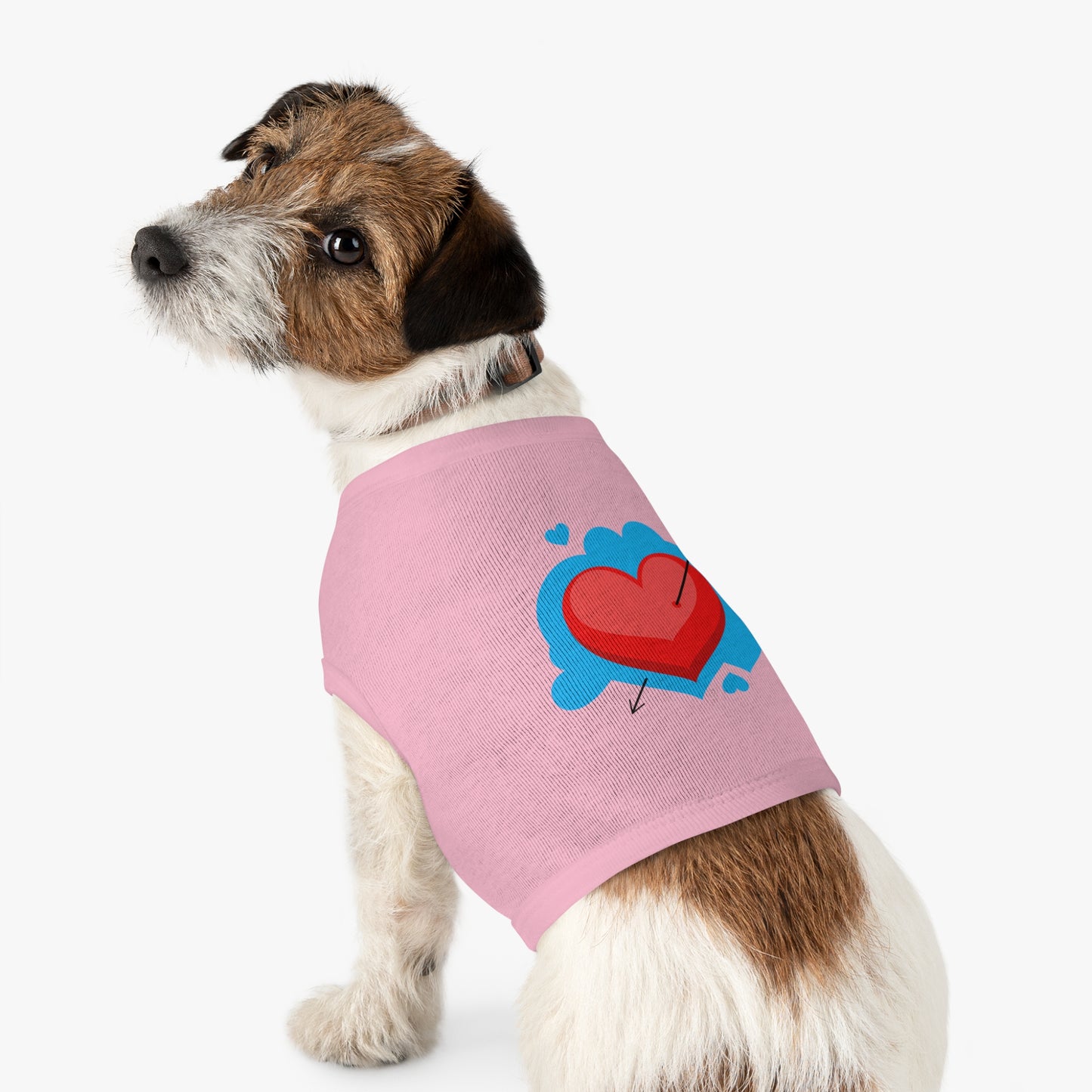 Pet Tank - Arrow Through Heart Cute Valentine Dog Shirt