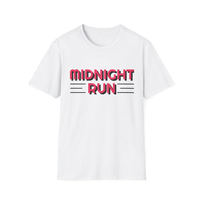 Midnight Run T-Shirt — Retro Pink Track Graphic Tee