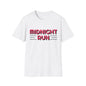 Midnight Run T-Shirt — Retro Pink Track Graphic Tee
