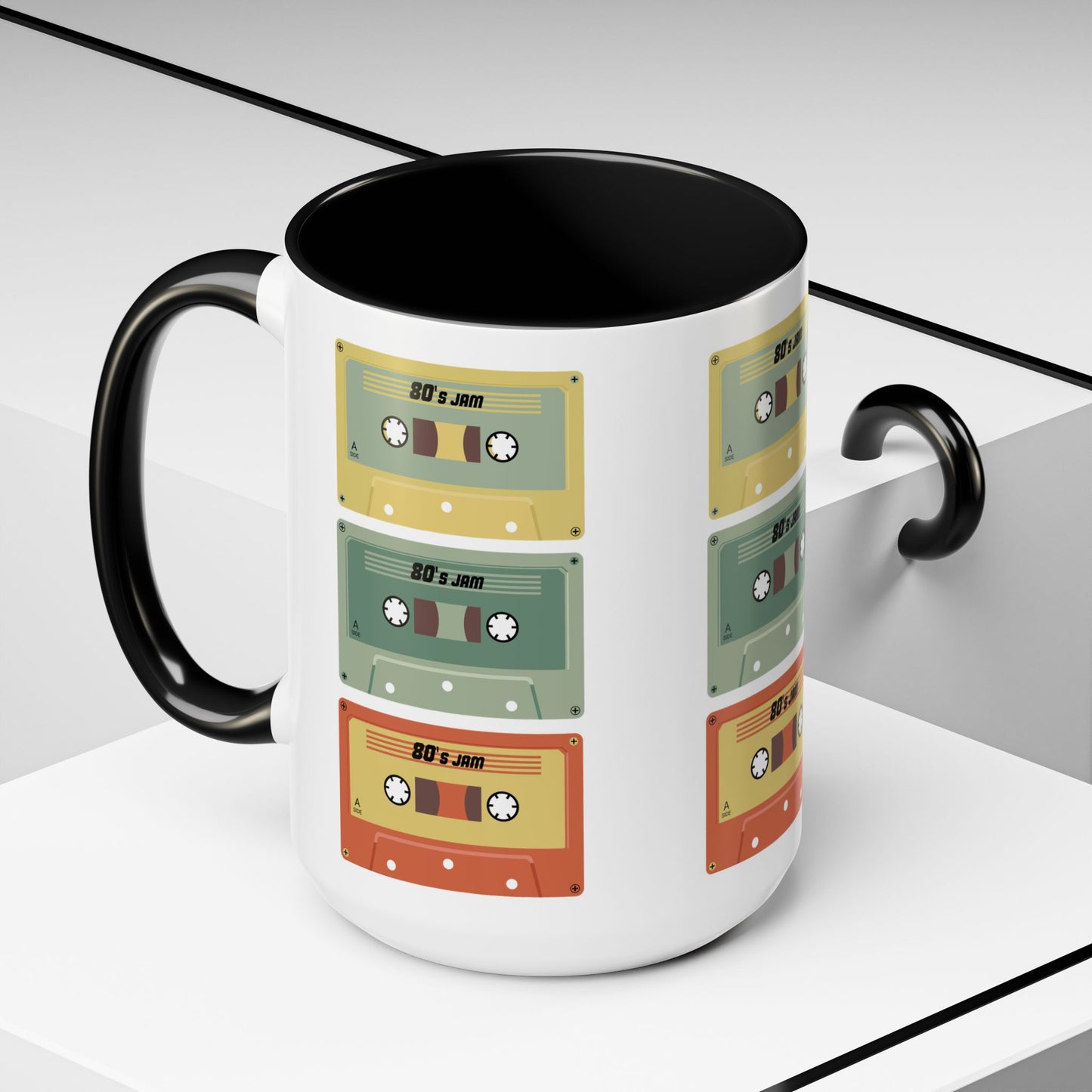 Retro Cassette Tape Coffee Mug – 80s & 90s Vintage Music Accent Mug
