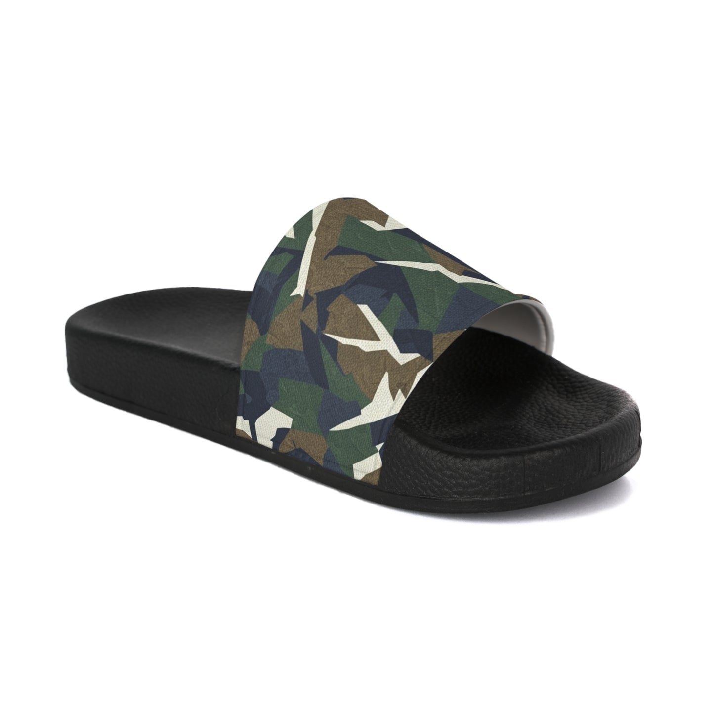Men's Slide Sandals Refined Geometric Camouflage