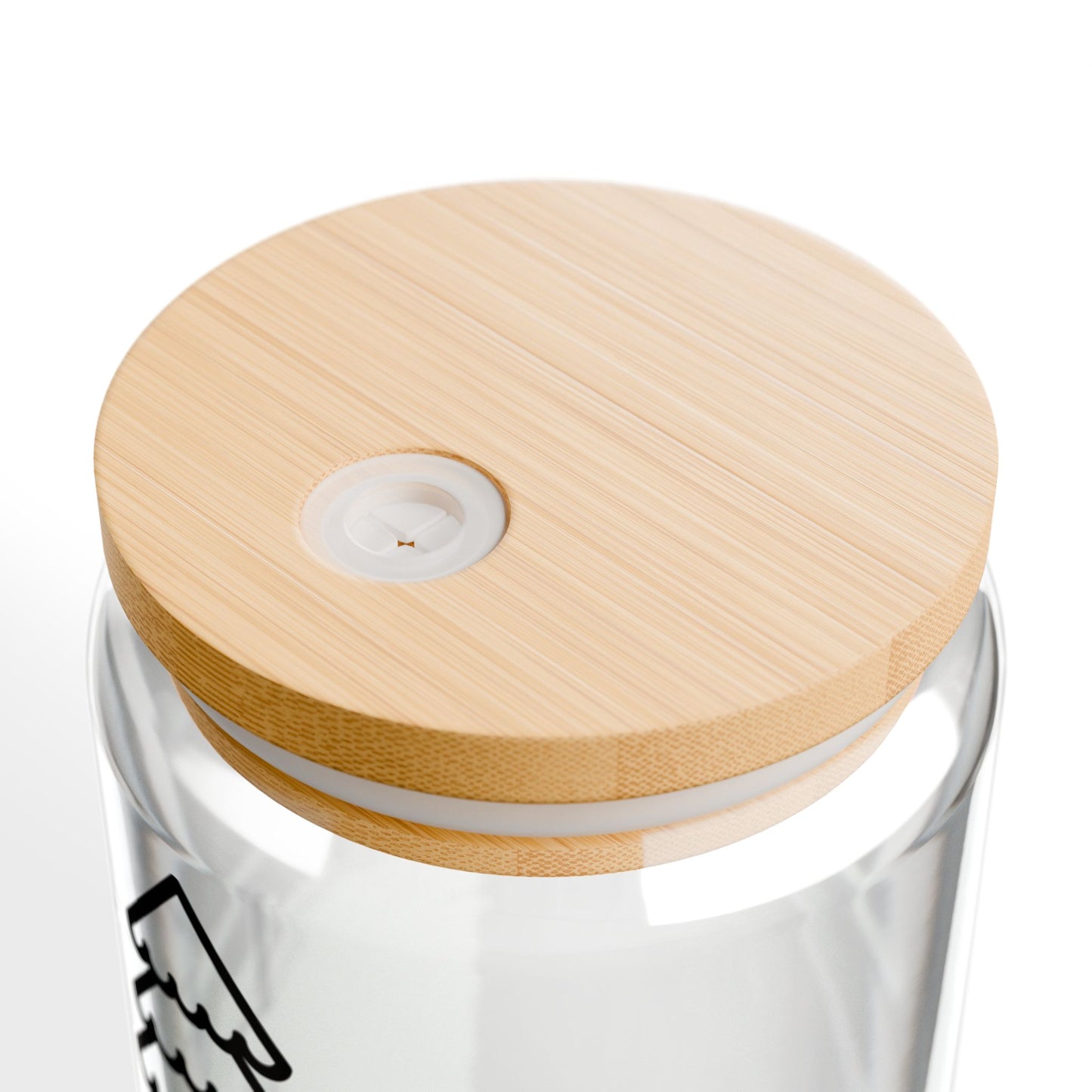 Let It Snow Sipper Glass — 16oz Holiday Tumbler with Bamboo Lid & Straw