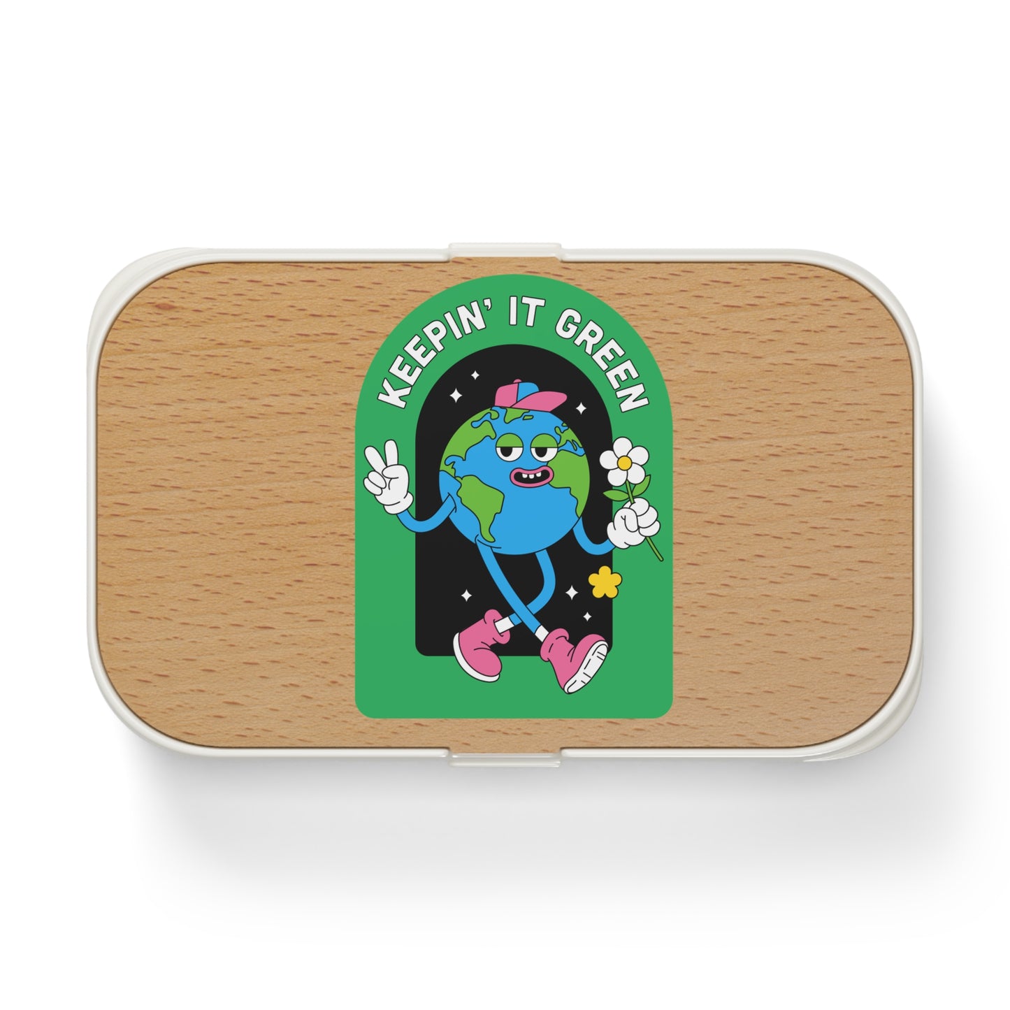 Eco-Friendly earth day Bento Lunch Box - Keepin' It Green Design