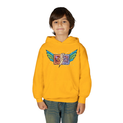 Youth Retro Cassette Wings Hoodie
