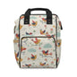 Boho - Birds & Blooms Multifunctional Diaper Backpack — Cute Floral Baby Travel Bag