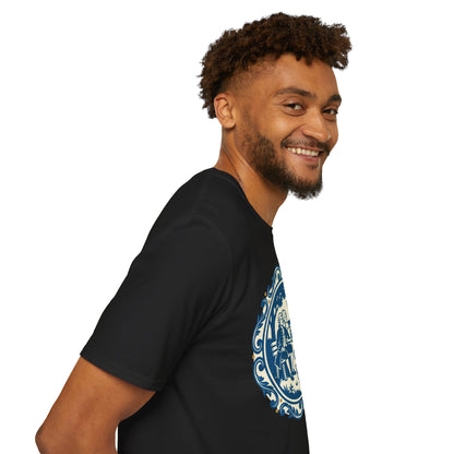 Vintage Blue Rococo Smartphone Toile -  T-Shirt