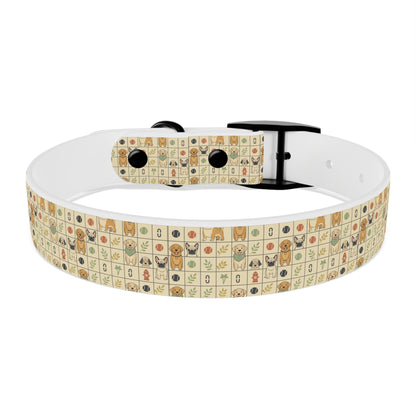 Vintage Puppy Pattern Dog Collar – Cute Retro Dogs & Bones Design