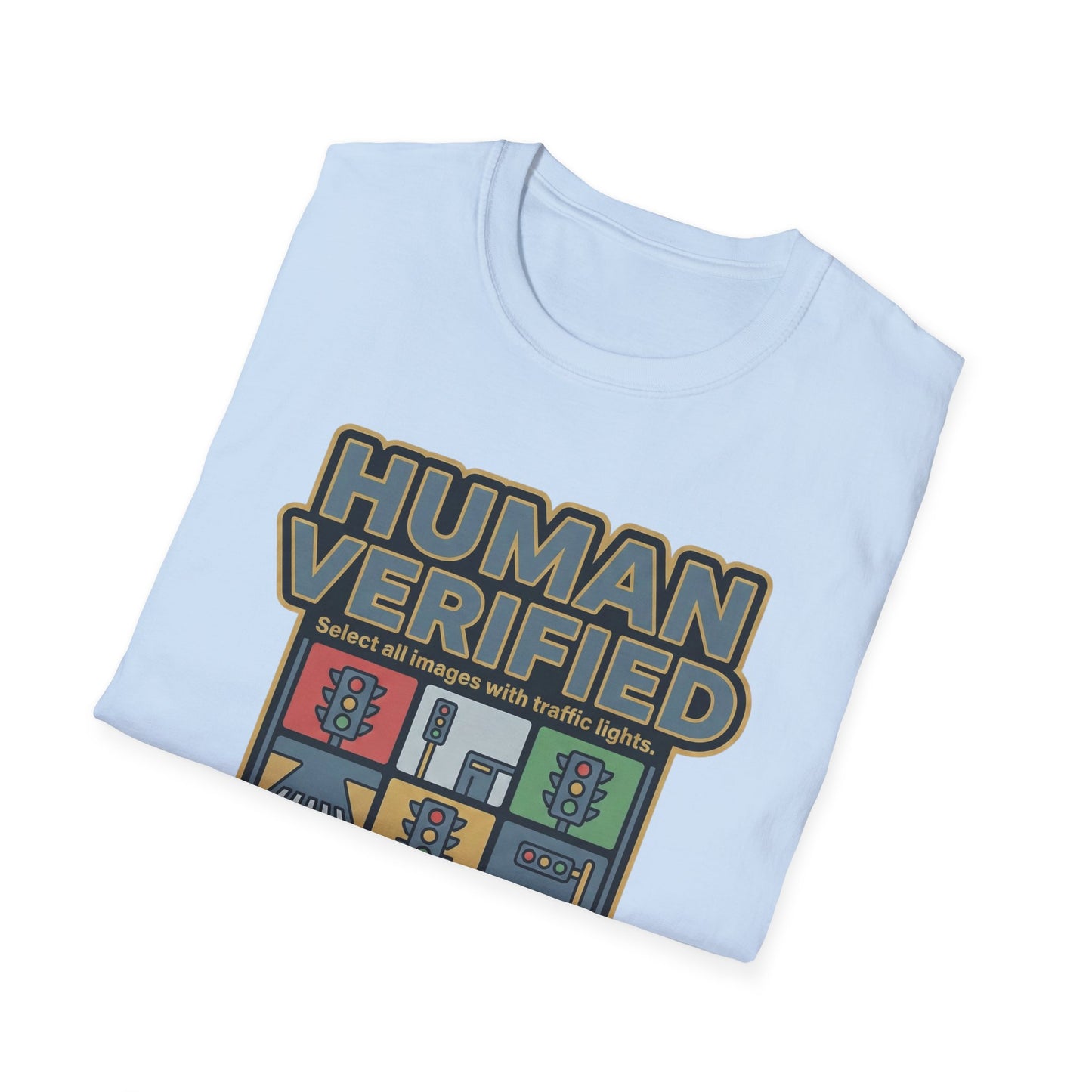 Human Verified T-Shirt — "I Am Not a Robot" CAPTCHA Graphic Tee