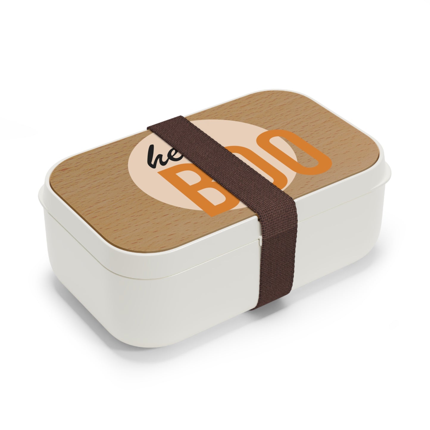 Bento Lunch Box for Kids - Cute "Hey Boo" Design