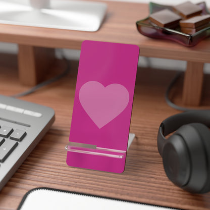 Heart-Themed Smartphone Stand - Cute & Functional Mobile Display Holder