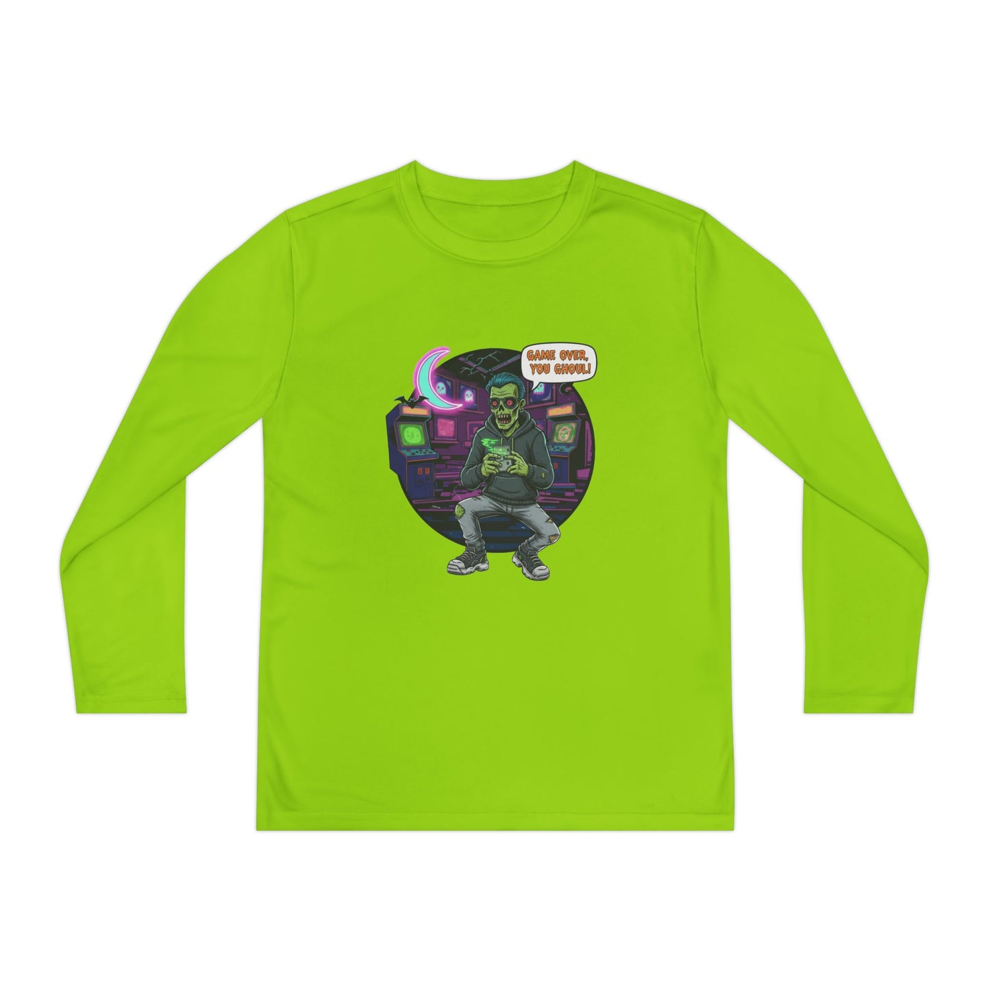 Youth girls Long Sleeve Tee, Gamer Shirt, Kids Graphic Tee, Halloween Costume Top, Fun Kids Apparel, Birthday Gift for Boys