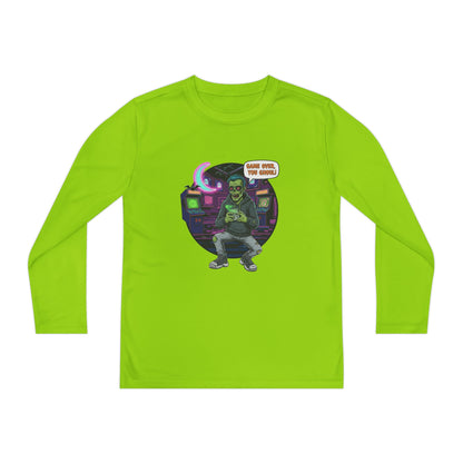 Youth girls Long Sleeve Tee, Gamer Shirt, Kids Graphic Tee, Halloween Costume Top, Fun Kids Apparel, Birthday Gift for Boys
