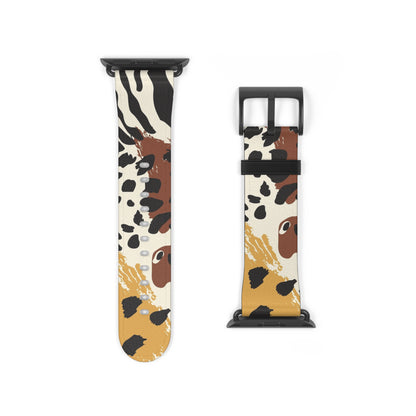 Wildlife Print Watch Band - Trendy and Stylish Accessory for Animal Lovers