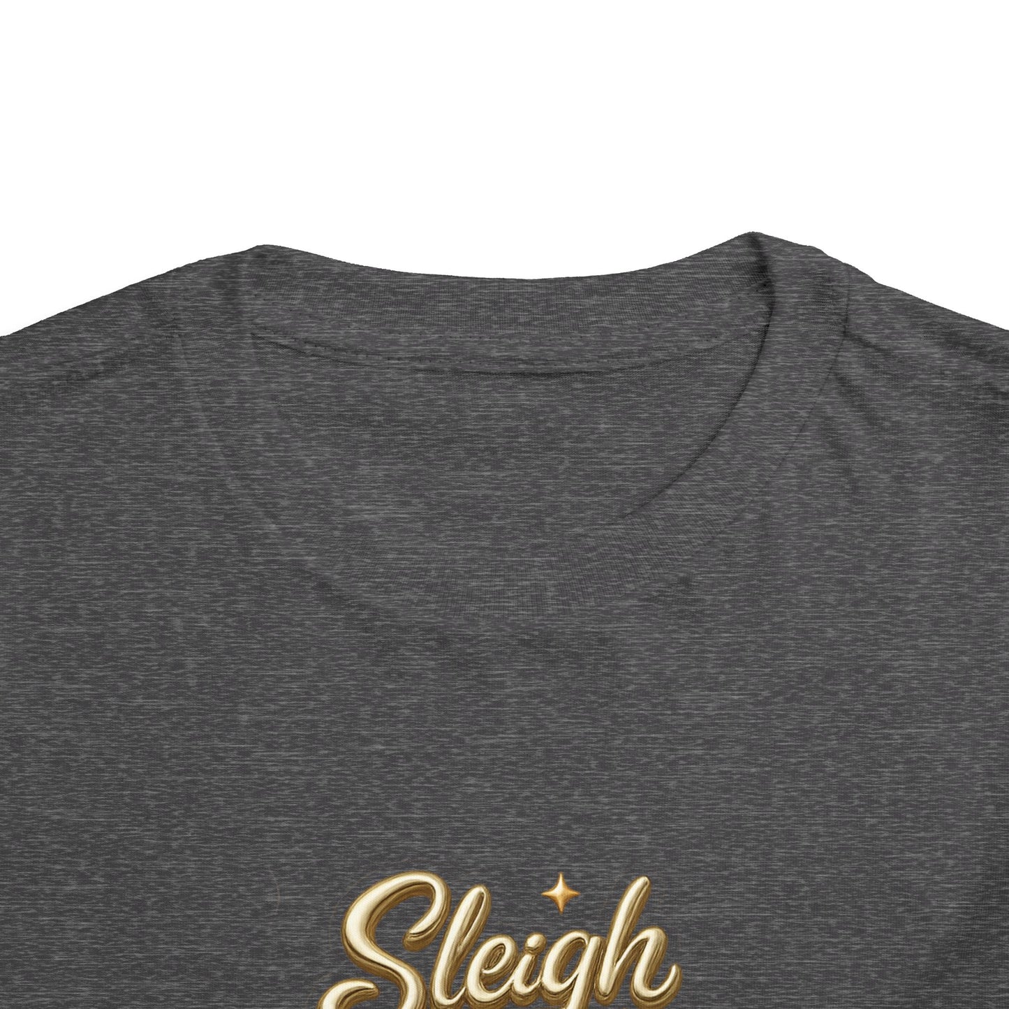 Toddler Tee - "Sleigh All Day" Christmas Tree Holiday Shirt