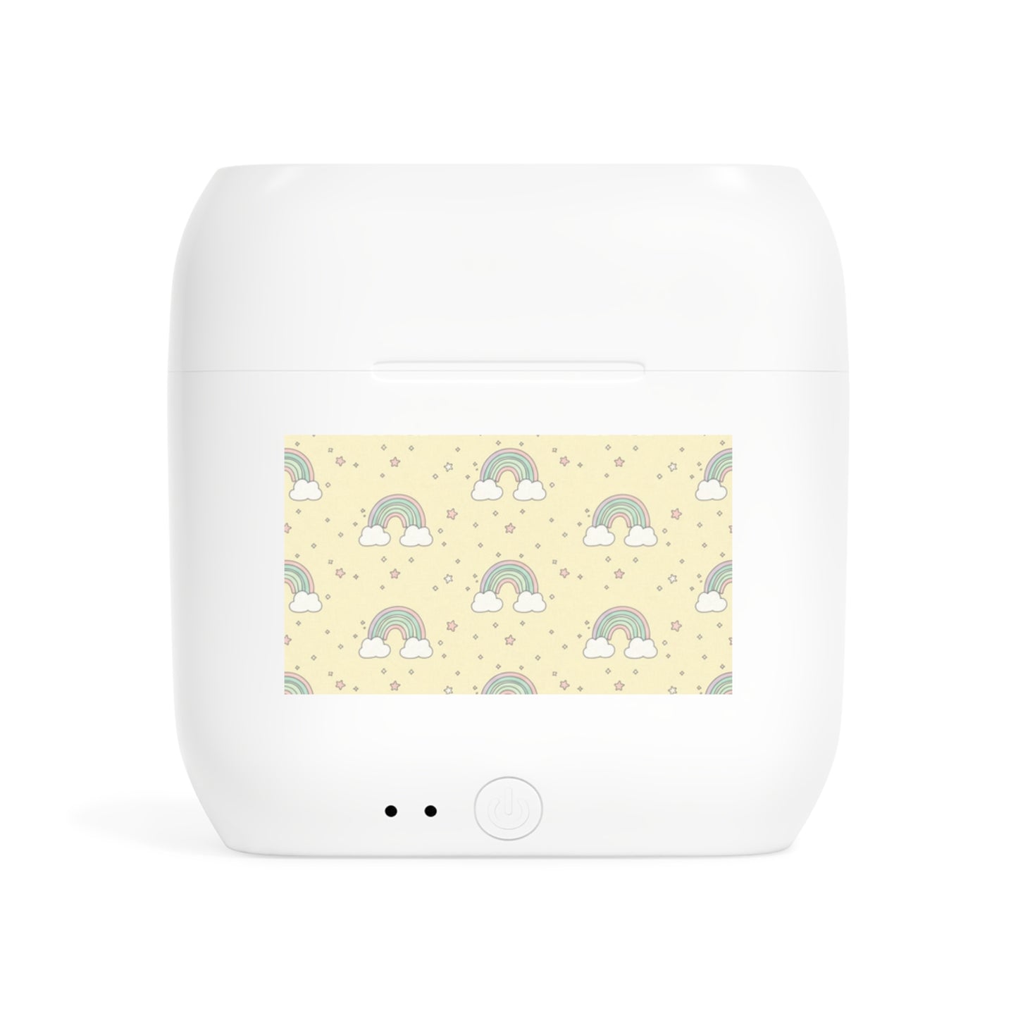 Wireless Earbuds Case — Pastel Rainbow Pattern Charging Case