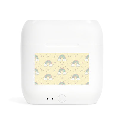 Wireless Earbuds Case — Pastel Rainbow Pattern Charging Case