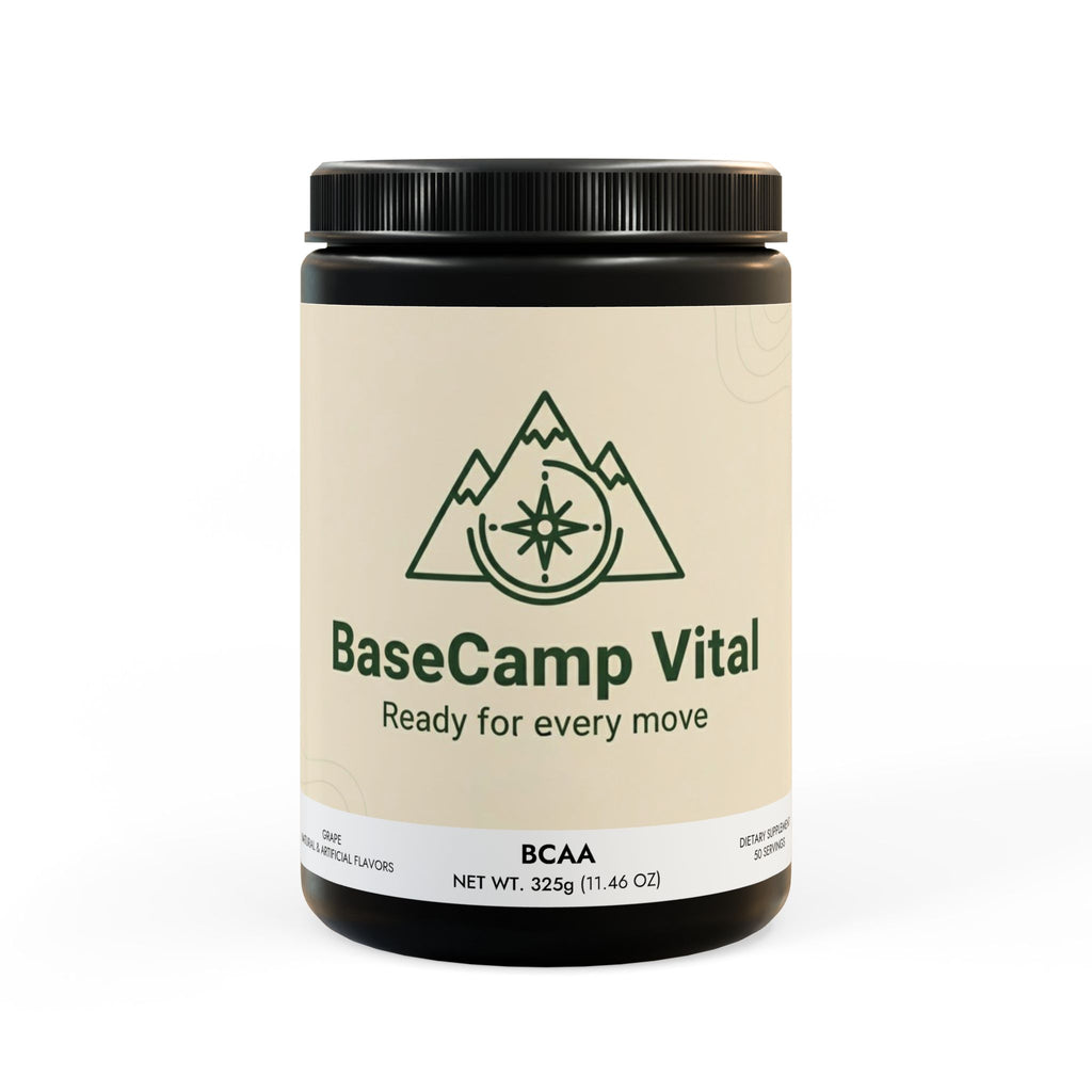 Base Camp Vital BCAA Supplement, Grape (325g, 11.46oz, 50 servings)