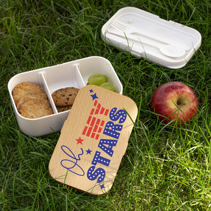 Patriotic Bento Lunch Box - "Oh My Stars" Design