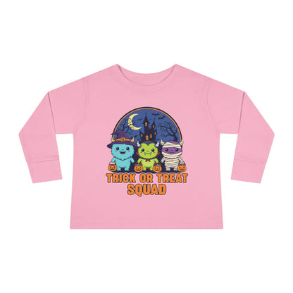 Toddler Halloween Long Sleeve Tee - Trick or Treat Squad, Cute Kids Shirt, Halloween Costume Tee, Toddler Fall Apparel, Kids Halloween [...]