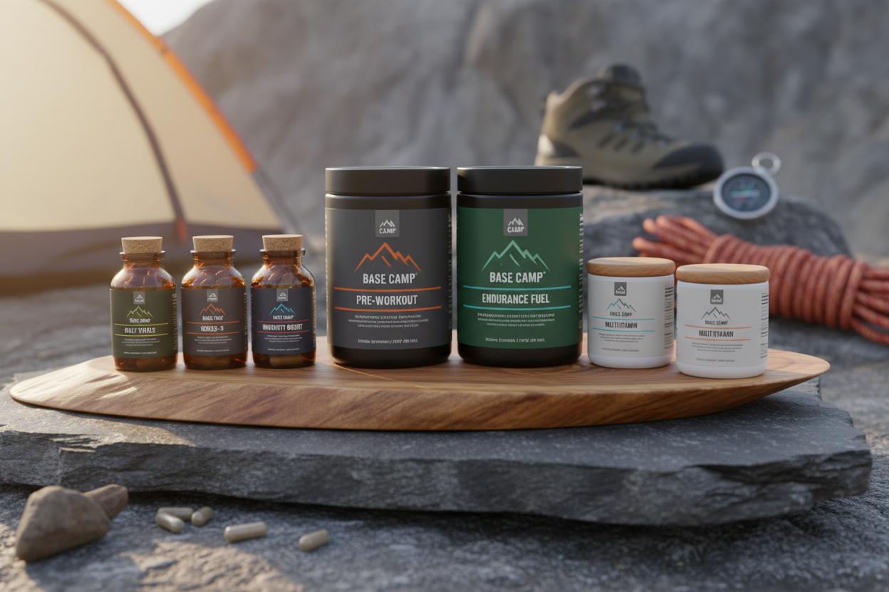 Base Camp Vital Supplements—your home base for pre-workouts, vitamins, multivitamins, and daily wellness support built for real life. Whether you’re training, working long shifts, or rebuilding your routine, our formulas are designed to help support energy, focus, performance, recovery, and everyday health without the confusion. Shop our pre-workout blends, core vitamins, and multivitamins to build a simple supplement stack you can actually stay consistent with.